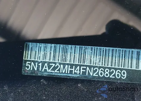 2015 Nissan Murano Platinum из США, поврежденный, VIN 5N1AZ2MH4FN268269